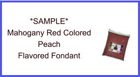 Mahogany Red Peach Fondant Sample