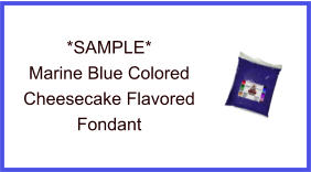 Marine Blue Cheesecake Fondant Sample