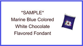 Marine Blue White Chocolate Fondant Sample
