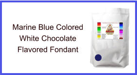 Marine Blue White Chocolate Fondant