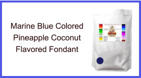 Marine Blue Pineapple Coconut Fondant