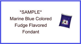 Marine Blue Fudge Fondant Sample