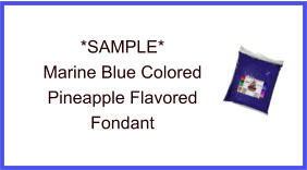 Marine Blue Pineapple Fondant Sample