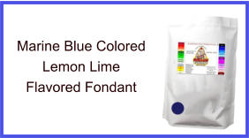 Marine Blue Lemon Lime Fondant