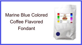 Marine Blue Coffee Fondant