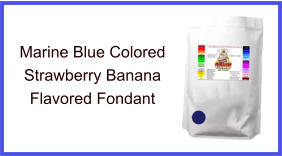 Marine Blue Strawberry Banana Fondant