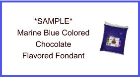 Marine Blue Chocolate Fondant Sample