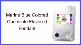 Marine Blue Chocolate Fondant