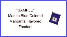 Marine Blue Margarita Fondant Sample