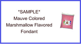 Mauve Marshmallow Fondant Sample