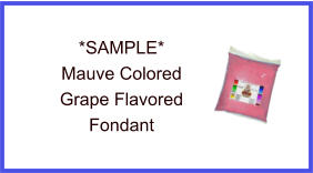 Mauve Grape Fondant Sample