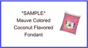 Mauve Coconut Fondant Sample