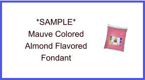 Mauve Almond Fondant Sample