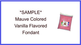 Mauve Vanilla Fondant Sample