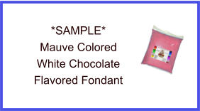 Mauve White Chocolate Fondant Sample