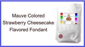 Mauve Strawberry Cheesecake Fondant