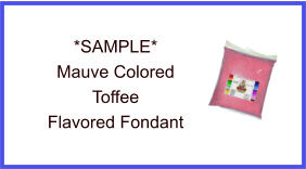 Mauve Toffee Fondant Sample