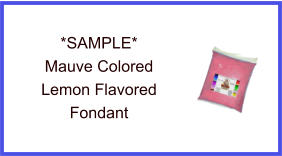 Mauve Lemon Fondant Sample