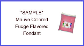 Mauve Fudge Fondant Sample