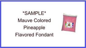 Mauve Pineapple Fondant Sample