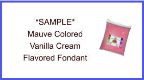 Mauve Vanilla Fondant Sample