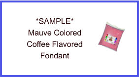 Mauve Coffee Fondant Sample