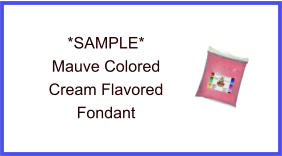 Mauve Cream Fondant Sample