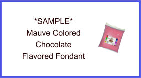 Mauve Chocolate Fondant Sample
