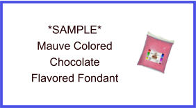 Mauve Chocolate Fondant Sample