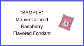 Mauve Raspberry Fondant Sample