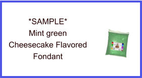 Mint Green Cheesecake Fondant Sample