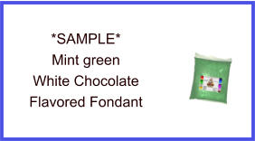 Mint Green White Chocolate Fondant Sample
