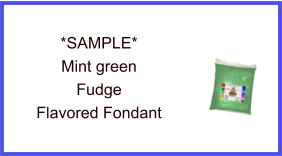 Mint Green Fudge Fondant Sample
