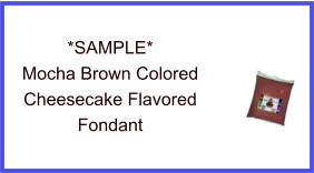 Mocha Brown Cheesecake Fondant Sample