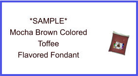 Mocha Brown Toffee Fondant Sample