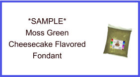 Moss Green Cheesecake Fondant Sample