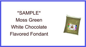 Moss Green White Chocolate Fondant Sample