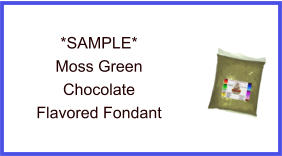 Moss Green Chocolate Fondant Sample