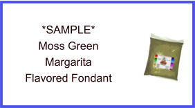 Moss Green Margarita Fondant Sample