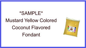 Mustard Yellow Coconut Fondant Sample