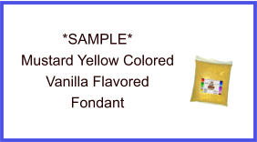 Mustard Yellow Vanilla Fondant Sample