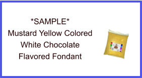 Mustard Yellow White Chocolate Fondant Sample