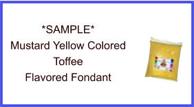 Mustard Yellow Toffee Fondant Sample