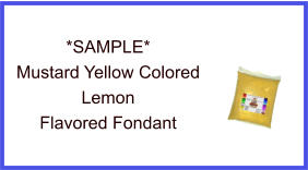 Mustard Yellow Lemon Fondant Sample