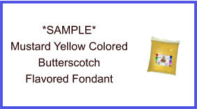 Mustard Yellow Butterscotch Fondant Sample