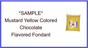 Mustard Yellow Chocolate Fondant Sample