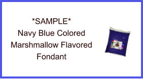 Navy Blue Marshmallow Fondant Sample