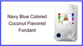 Navy Blue Coconut Fondant