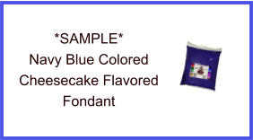 Navy Blue Cheesecake Fondant Sample