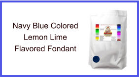Navy Blue Lemon Lime Fondant